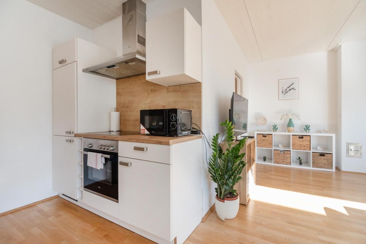 Helles, Neues Dg Apartment Mit Blick Zum Donauturm 维也纳 外观 照片